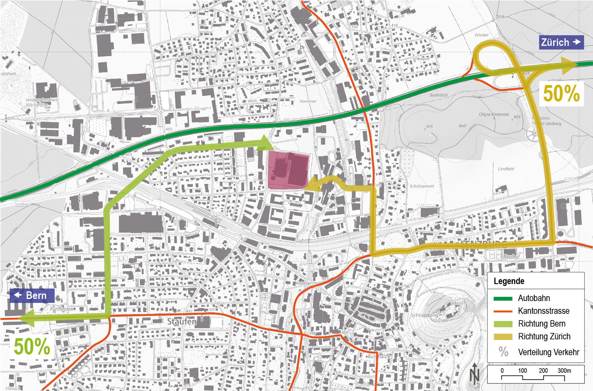 Erschliessung Saviva-Areal und Umgebung