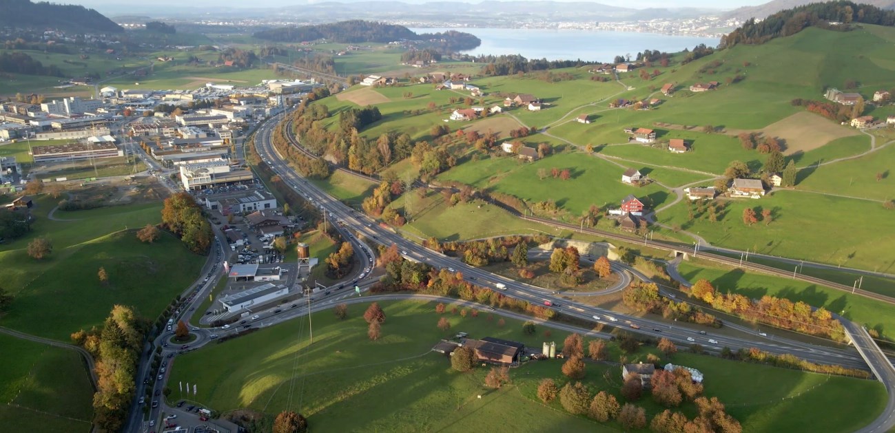 Vogelperspektive vom Anschluss Küssnacht